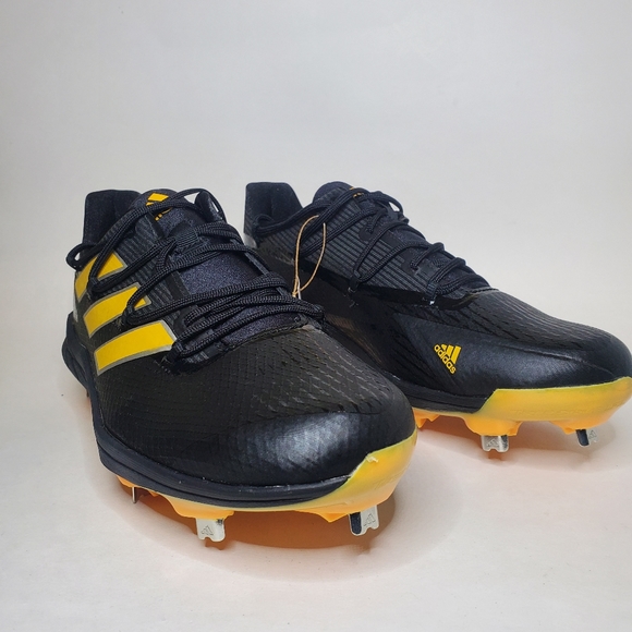 Adidas Adizero Afterburner Metal Baseball Cleats Men's Black H00974 - Picture 3 of 8